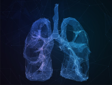 在行通信網(wǎng)絡(luò)形式抽象圖像人肺