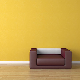 室内设计紫沙发上黄色照片