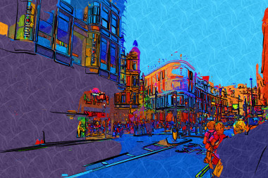 伦敦艺术设计插图