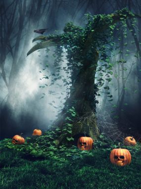 萬圣節(jié)樹照片