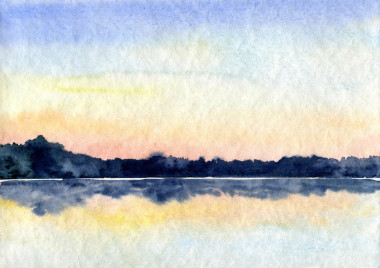 抽象的水彩風(fēng)景