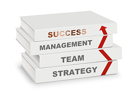 堆书涵盖管理、 团队、 战略、 成功和 ar