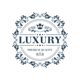 蓬勃发展标志模板装饰标签