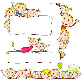 海报插图背后的孩子