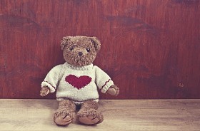 复古泰迪熊图片