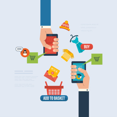 互聯(lián)網(wǎng)營(yíng)銷和在線購(gòu)物照片