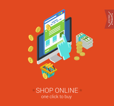 在線購物流程概念