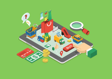 web 等距電子商務(wù)照片