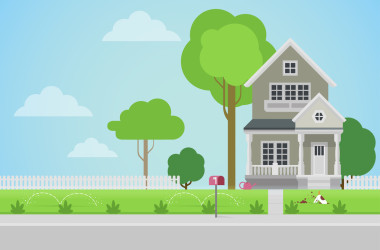 帶后院的鄉(xiāng)村家庭住宅