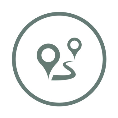 发展观。道路概念图标上的针点。股市病了