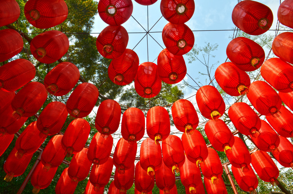 中国的灯笼挂图片