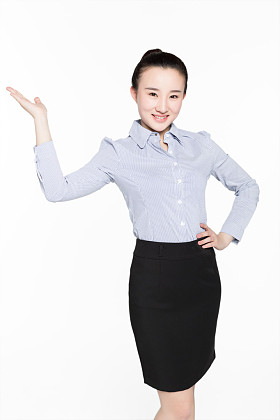 业务女人手势展示
