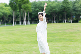 快乐的中国女孩