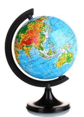 全球中孤立在白色的乌克兰语 全球中孤立在白色的乌克兰语