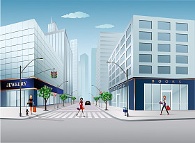 城市街图片