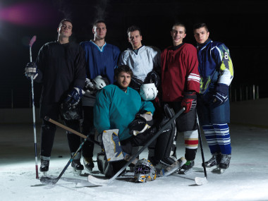 冰上曲棍球球員隊