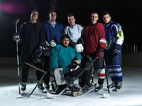 冰上曲棍球球员队