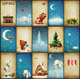 设置的圣诞贺卡.图片