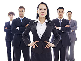 跨国经营团队的肖像图片