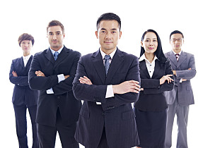 跨国经营团队的肖像图片