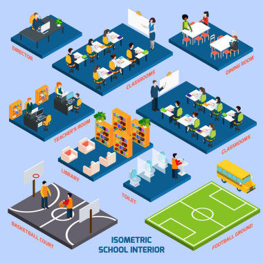 等距學(xué)校的內(nèi)部圖片