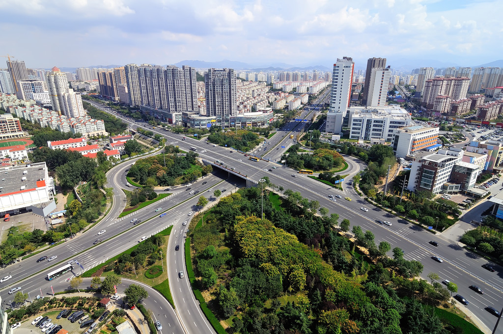 城市全景图片