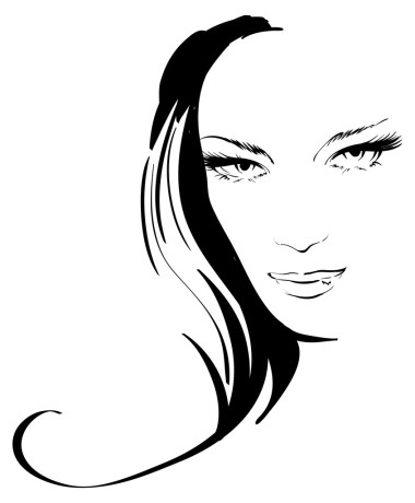 美麗的女孩的臉圖片