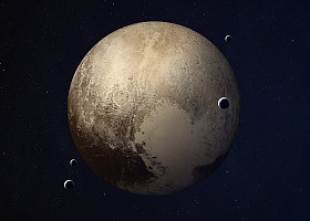 从太空拍摄的冥王星拼贴图片提供www.nasa.gov