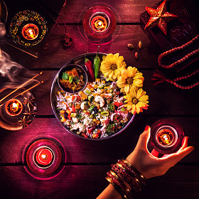 排灯节庆祝照片