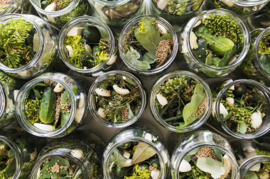 準(zhǔn)備將腌黃瓜圖片