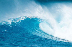 蓝色的海洋波图片