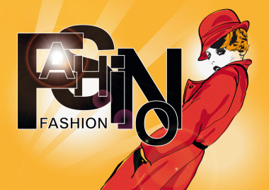 素描风格的时尚女孩