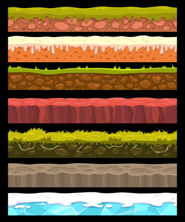 矢量地面收集圖片