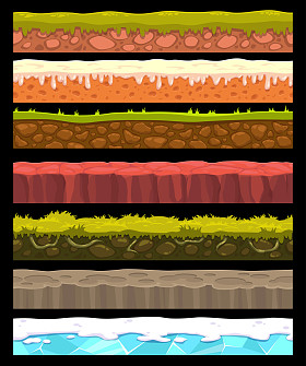 矢量地面收集图片