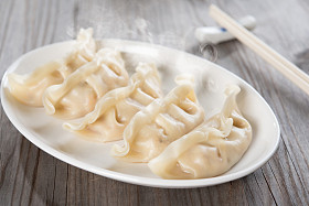 亚洲美食饺子图片