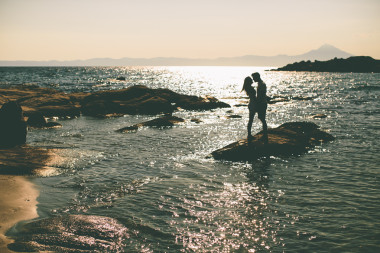 幾個輕松在海灘上圖片