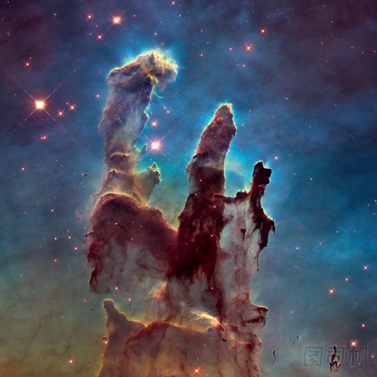 創(chuàng)世之柱。在巨蛇座的鷹狀星云