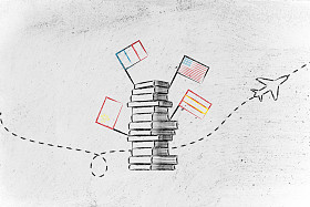 学习外语的概念图片