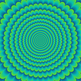 多彩抽象催眠多彩隧道照片