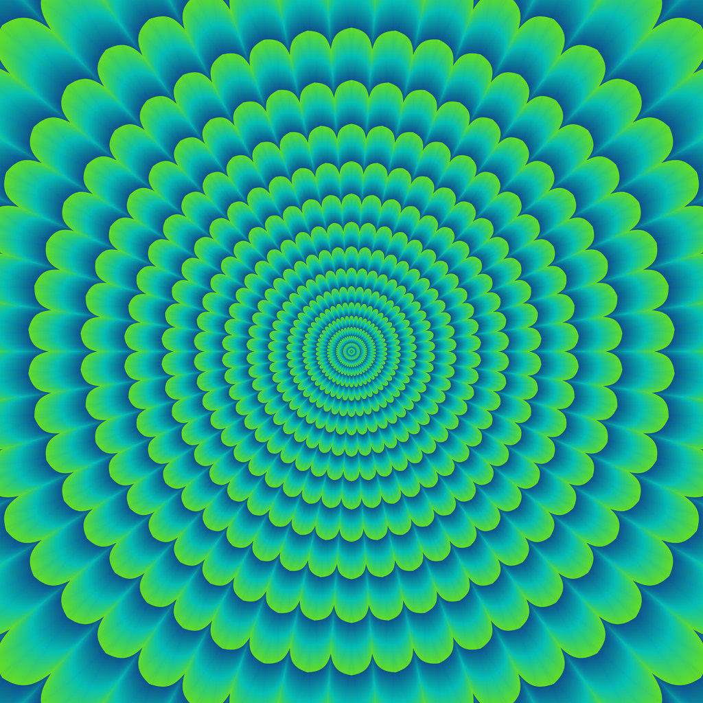 多彩抽象催眠多彩隧道照片