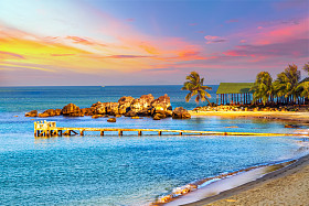 日出热带景观海图片