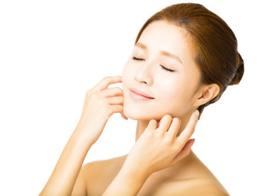 特写美丽少妇微笑面对