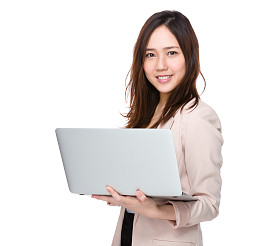在商务套装的年轻亚洲女商人