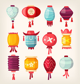 中国纸挂灯笼照片
