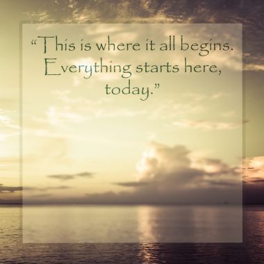 鼓舞人心的报价上模糊的背景