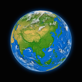 东南亚国家在地球上图片