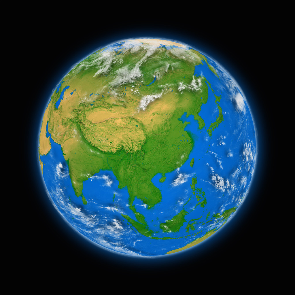 东南亚国家在地球上图片