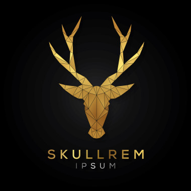 鹿臉標(biāo)志模板