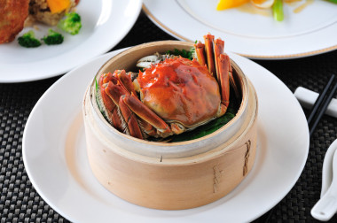 蟹宴。螃蟹美食.圖片