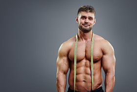 健美运动员用卷尺